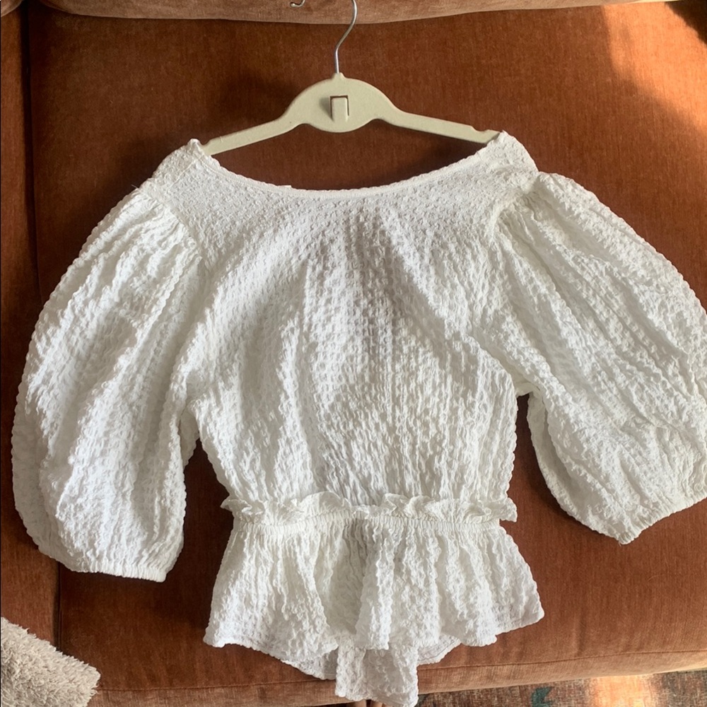 Free people puff sleeve blouse